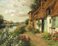 The Blue Cottage Louis Aston Knight oil painting